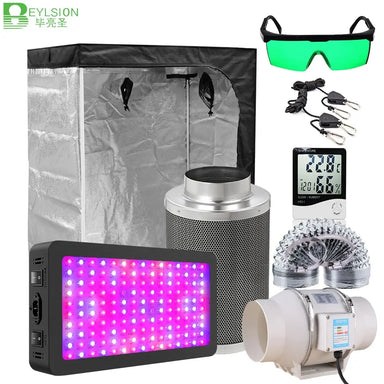 BEYLSION Growbox Grow Tent Full Kit Grow Light Lamps Set 4/5/6/8 Inch Centrifugal Fans Activated Carbon Air Filter For Plant - The Greenhouse Pros