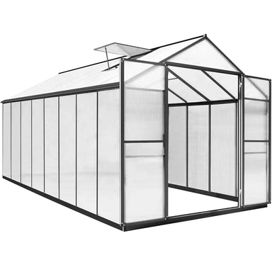8X16 FT Large Heavy Duty Outdoor Aluminum Walk-in Greenhouse Polycarbonate Kit My Store