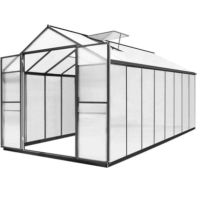 8X16 FT Large Heavy Duty Outdoor Aluminum Walk-in Greenhouse Polycarbonate Kit My Store