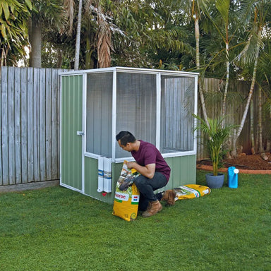 Absco Chicken Coop 5' x 5' - Pale Eucalypt | AB1201 ABSCO