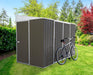 Absco Lean To 10' x 5' Metal Bike Shed - Woodland Gray | AB1102 ABSCO