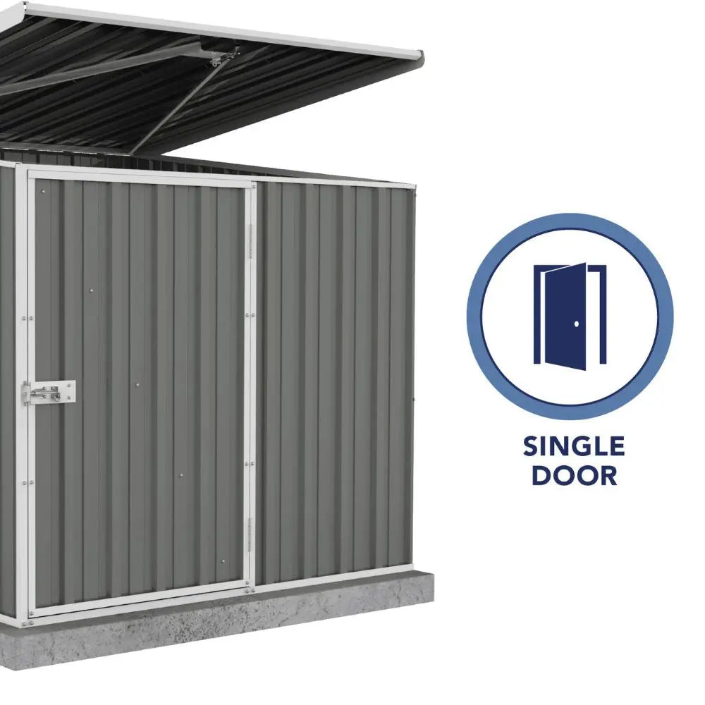 Absco Multipurpose Metal Pool Pump Shed 5' x 5' - Woodland Gray | AB1070 ABSCO