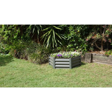 Absco Organic Garden Co 3.28' x 3.28' Metal Hex Garden Bed | AB1302 ABSCO