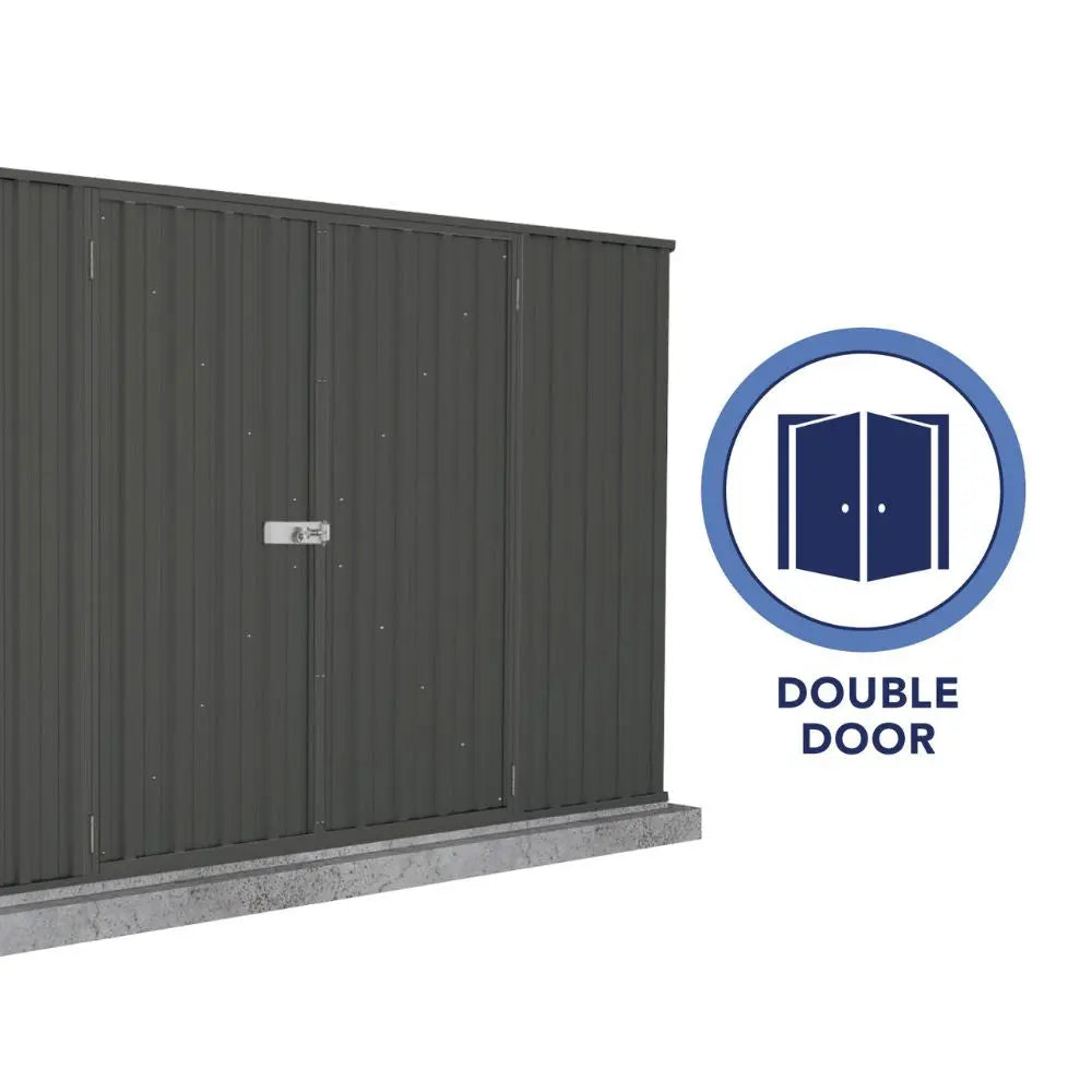 Absco Premier 10' x 7' Metal Storage Shed - Monument | AB1004 ABSCO