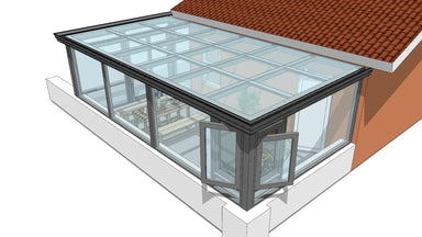 Outdoor European Aluminium Veranda with sliding door/ Aluminum Glass Veranda Sunroom - The Greenhouse Pros