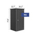 Biohort Equipment Locker 90 - 3' x 2.7' x 6' - Dark Gray | BIO1102 Biohort