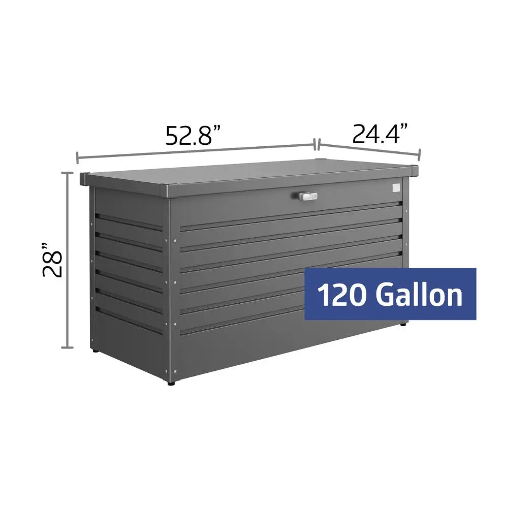 Biohort Leisure Time 120 Gallon Deck Box -Dark Gray | BIO1001 Biohort