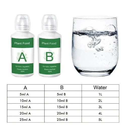 2Pcs/Box General Hydroponics Nutrients A and B for Plants Flowers Vegetable Fruit Hydroponic Plant Food Solution My Store