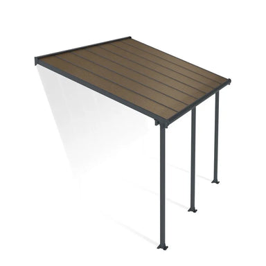 Palram - Canopia Olympia 10' x 14' Patio Cover - Gray/Bronze | HG8814 - The Greenhouse Pros