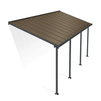 Palram - Canopia Olympia 10' x 24' Patio Cover - Gray/Bronze | HG8824 - The Greenhouse Pros