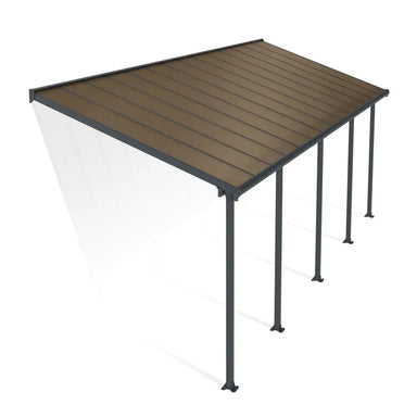 Palram - Canopia Olympia 10' x 28' Patio Cover - Gray/Bronze | HG8828 - The Greenhouse Pros