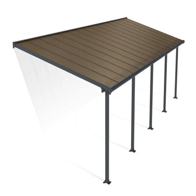 Palram - Canopia Olympia 10' x 30' Patio Cover - Gray/Bronze | HG8830 - The Greenhouse Pros