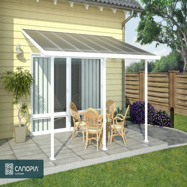 Palram - Canopia Feria 13' x 14' Patio Cover - White/Clear | HG9214 - The Greenhouse Pros
