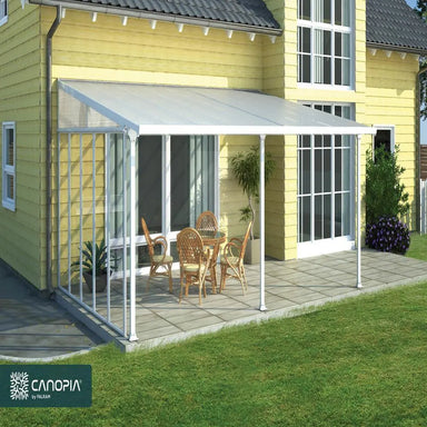 Palram - Canopia Feria 13' x 20' Patio Cover - White/Clear | HG9220 - The Greenhouse Pros
