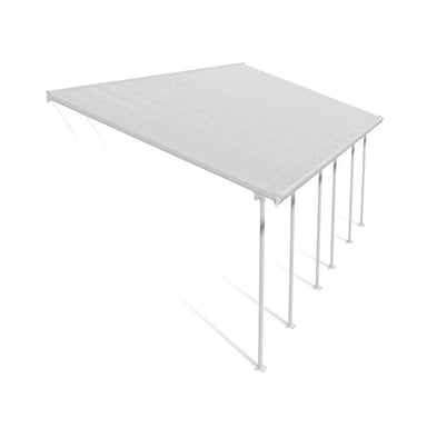 Palram - Canopia Feria 13' x 28' Patio Cover - White/Clear | HG9228 - The Greenhouse Pros