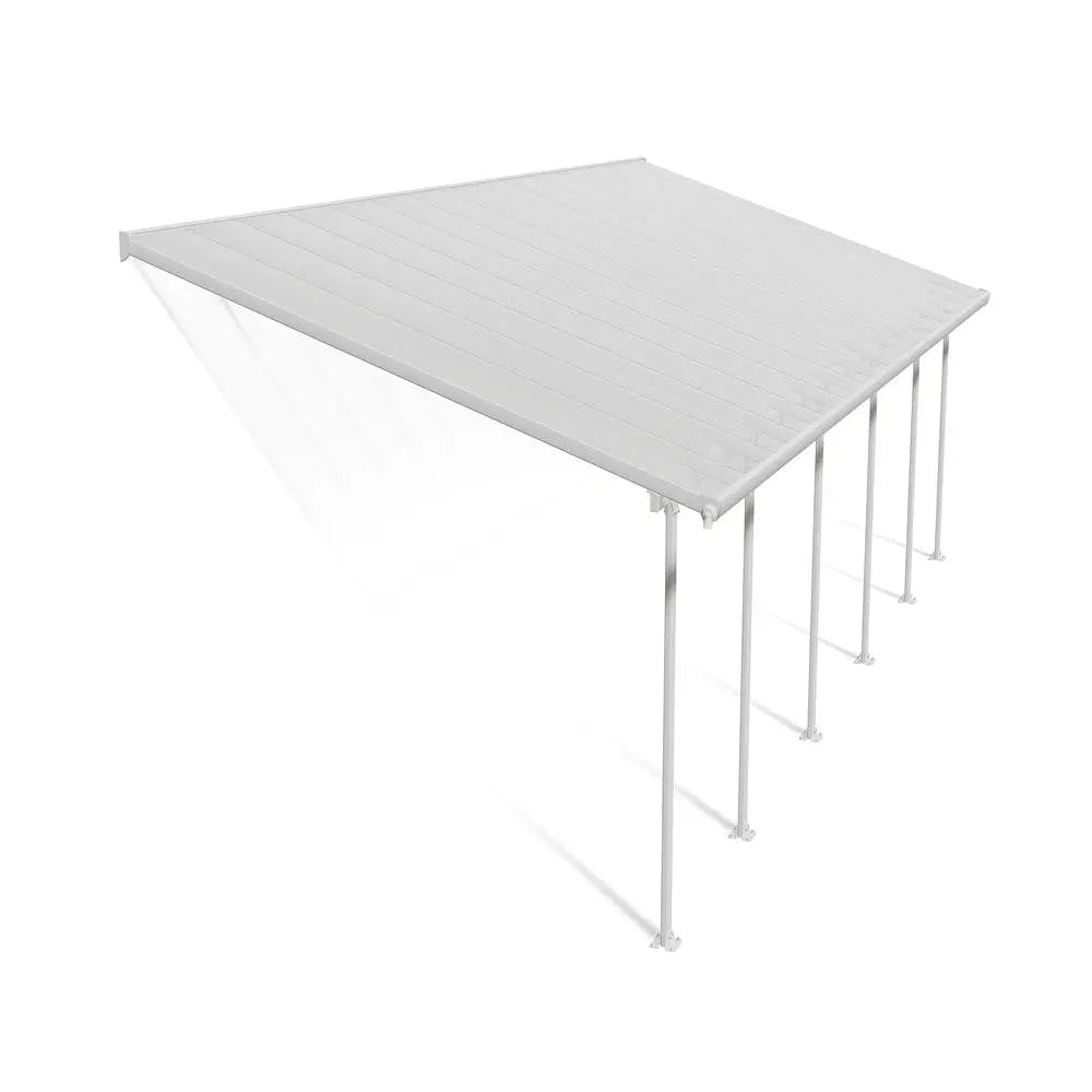 Palram - Canopia Feria 13' x 34' Patio Cover - White/Clear | HG9234 - The Greenhouse Pros