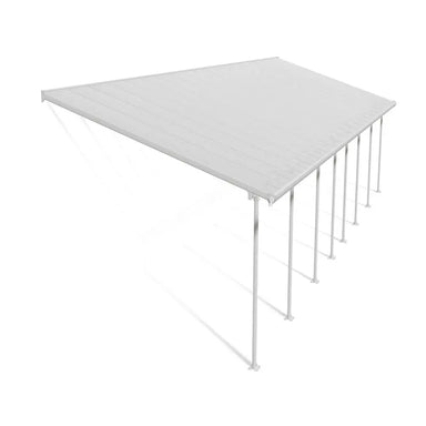 Palram - Canopia Feria 13' x 40' Patio Cover - White/Clear | HG9240 - The Greenhouse Pros