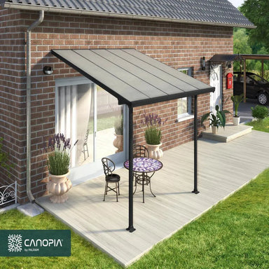 Palram - Canopia Feria 10' x 10' Patio Cover - Gray/Clear | HG9410 - The Greenhouse Pros
