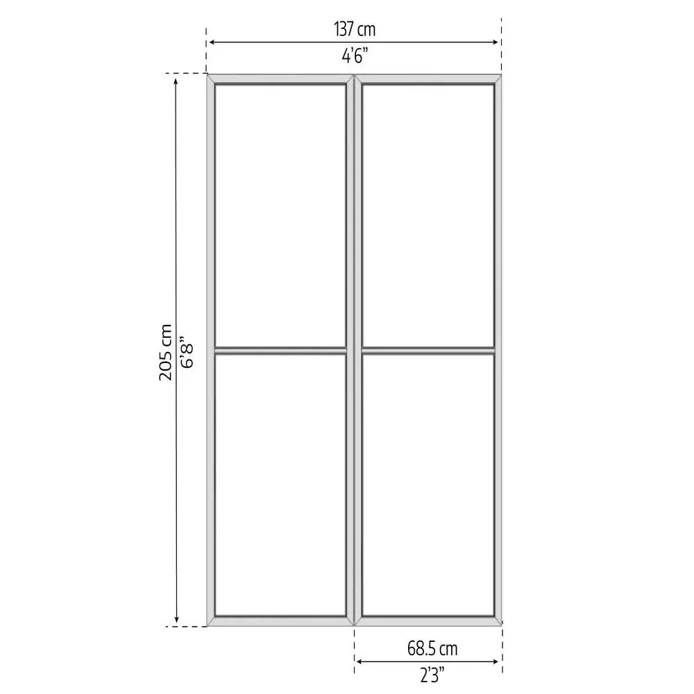 Palram - Canopia SanRemo 10' x 18' Patio Enclosure - Gray/Clear with Screen Doors (6) | HG9072 Palram