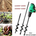 Drill Head for Digging Hole for Garden Planting Farm Agricultural Spiral Drill Bit Loose Soil Alloy Ground Drill Short Rod Plant - The Greenhouse Pros