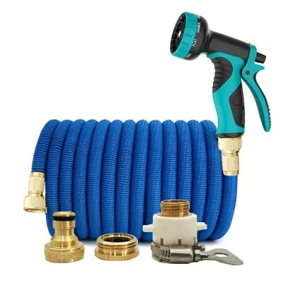 Expandable Double Metal Connector Garden Water Hose High Pressure Pvc Reel Magic Water Pipes for Garden Farm Irrigation Car Wash - The Greenhouse Pros