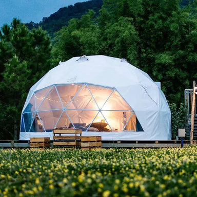 Geodesic Dome Manor greenhouse Tent Leisure Resort Vacation Outdoor Glamping Round Tent Transparent Starry Sky Luxury Hotel Dome My Store