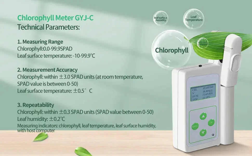 Handheld Portable Plant Chlorophyll  Tester Analyzer TYS-B - The Greenhouse Pros