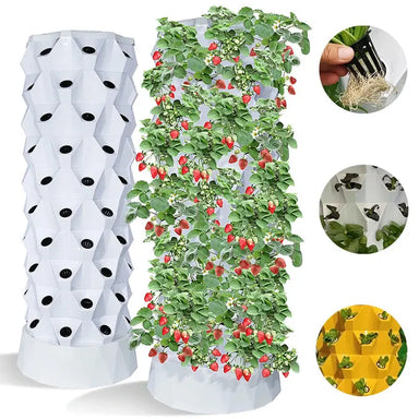 Hydroponics Tower Garden Growing System Kits for Vertical Cultivation of Vegetables and Herbs Planting Pots Tools（80 Pods） My Store