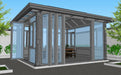 Luxury Aluminum Frame Outdoor Gazebo Sun Room Glass House for outdoor Living - The Greenhouse Pros