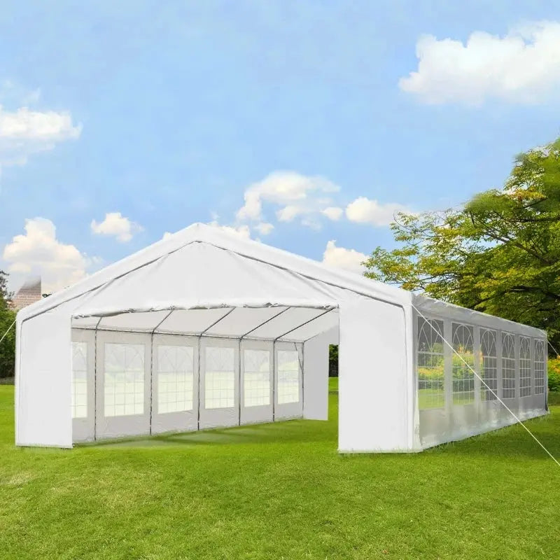 Outdoor Carport Canopy Multi-size Party Tent with Sidewalls Heavy-duty Large Wedding Tent For outdoor backyard gardens - The Greenhouse Pros