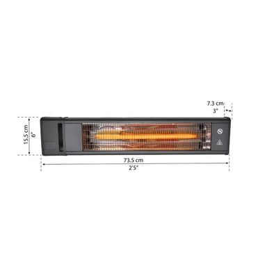 Palram - Canopia 1500W Carbon Fiber Infrared Heater | HG1041 Palram