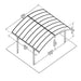 Palram - Canopia Arizona Breeze Double Carport Arch-Style | HG9104 Palram