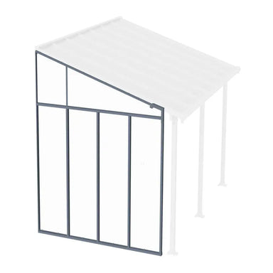 Palram - Canopia Feria 10' Patio Cover Sidewall Kit - Gray | HG9206 - The Greenhouse Pros