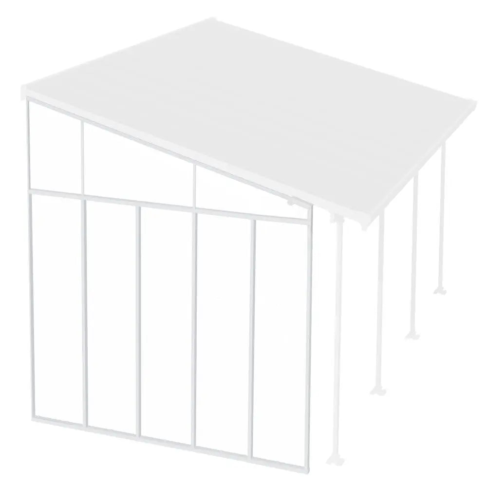 Palram - Canopia Feria 13' Patio Cover Sidewall Kit - White | HG9205 - The Greenhouse Pros