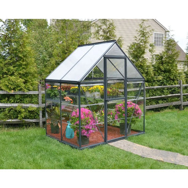 Palram - Canopia Hybrid 6' x 4' Greenhouse - Gray | HG5504Y - The Greenhouse Pros