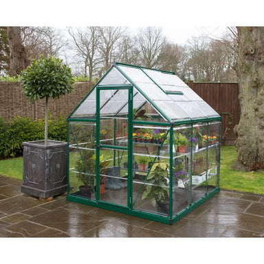 Palram - Canopia Hybrid 6' x 6' Greenhouse - Green | HG5506G-1B - The Greenhouse Pros