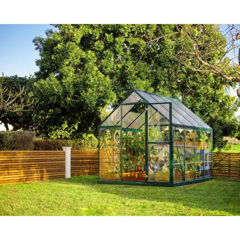 Palram - Canopia Hybrid 6' x 8' Greenhouse - Green | HG5508G-1B - The Greenhouse Pros