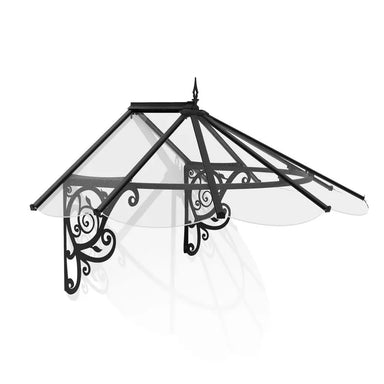 Palram - Canopia Lily 1780 6' x 4' Awning - Clear | HG9575 - The Greenhouse Pros