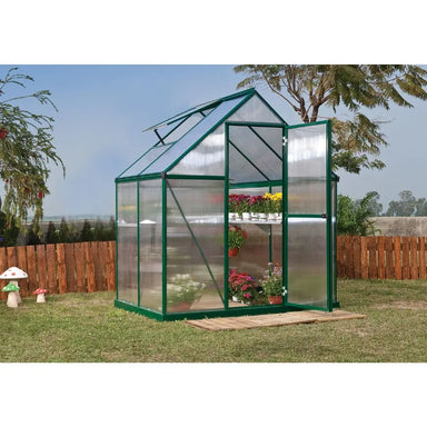 Palram Canopia Mythos 6' x 4' Green Greenhouse | HG5005G Palram