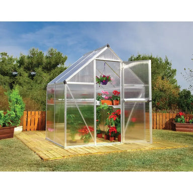 Palram Canopia Mythos 6' x 4' Silver Greenhouse | HG5005 - The Greenhouse Pros