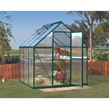 Palram Canopia Mythos 6' x 6' Green Greenhouse | HG5006G-1B - The Greenhouse Pros