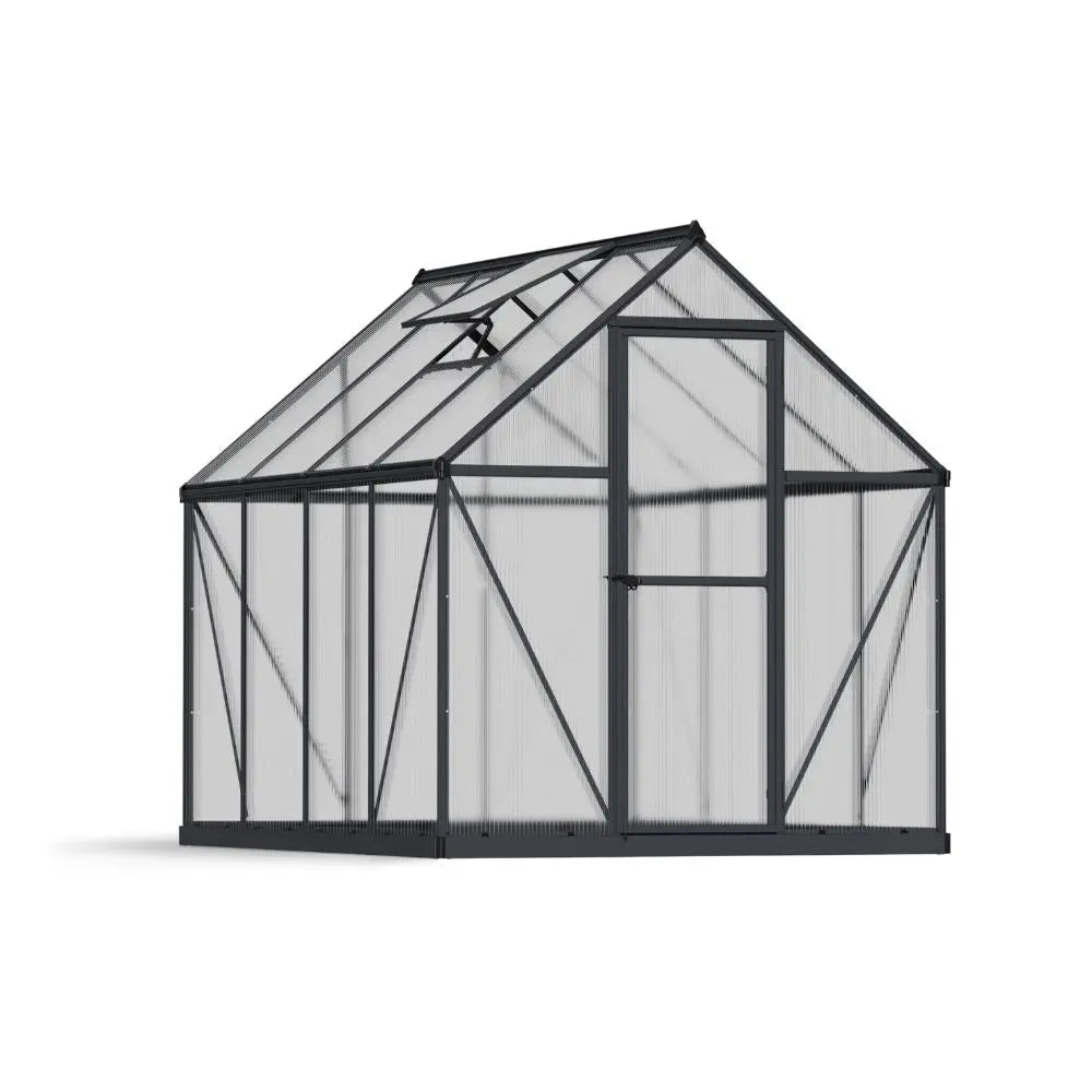 Palram Canopia Mythos 6' x 8' Gray Greenhouse | HG5008Y - The Greenhouse Pros