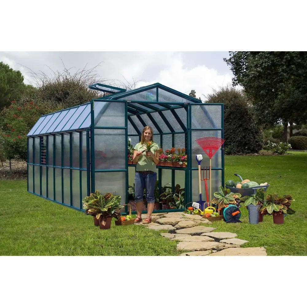 Palram - Canopia Prestige 8' x 16' Greenhouse - Clear | HG7316C - The Greenhouse Pros