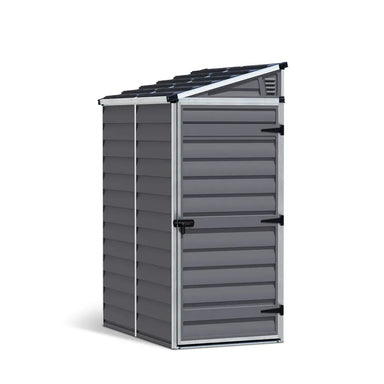 Palram - Canopia SkyLight 4' x 6' Lean-To Shed - Gray | HG9600T - The Greenhouse Pros