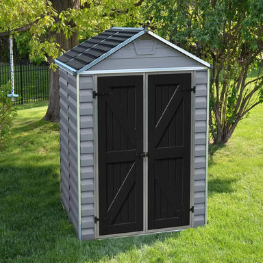 Palram - Canopia SkyLight 6' x 5' Shed - Gray | HG9605GY - The Greenhouse Pros