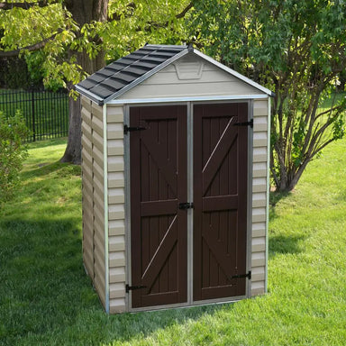 Palram - Canopia SkyLight 6' x 5' Shed - Tan | HG9605T - The Greenhouse Pros