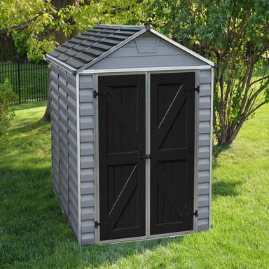 Palram - Canopia SkyLight 6' x 8' Shed - Gray | HG9608GY - The Greenhouse Pros