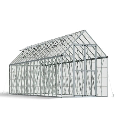 Palram - Canopia Snap & Grow 8' x 32' Greenhouse - Silver | HG8032 - The Greenhouse Pros