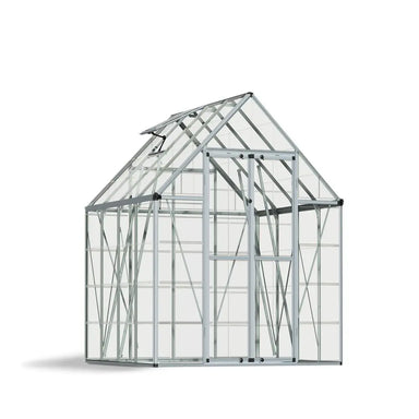 Palram - Canopia Snap & Grow 8' x 8' Greenhouse - Silver | HG8008 - The Greenhouse Pros