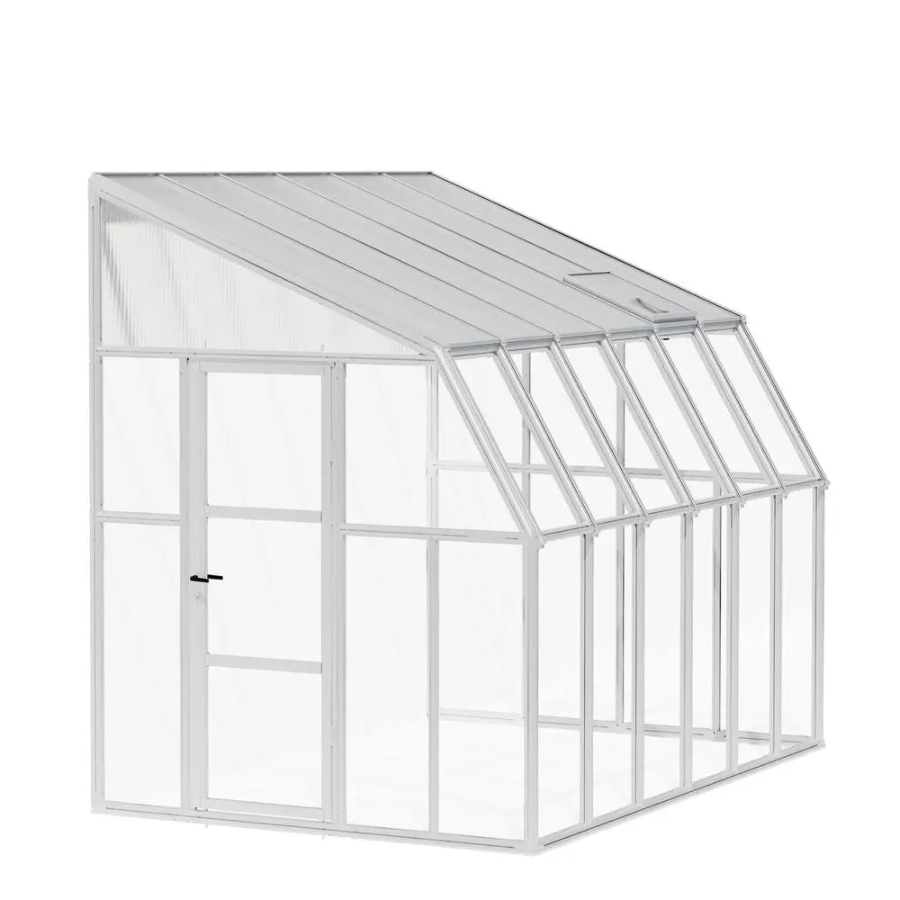 Palram - Canopia Sun Room 8' x 12' - White | HG7612 - The Greenhouse Pros